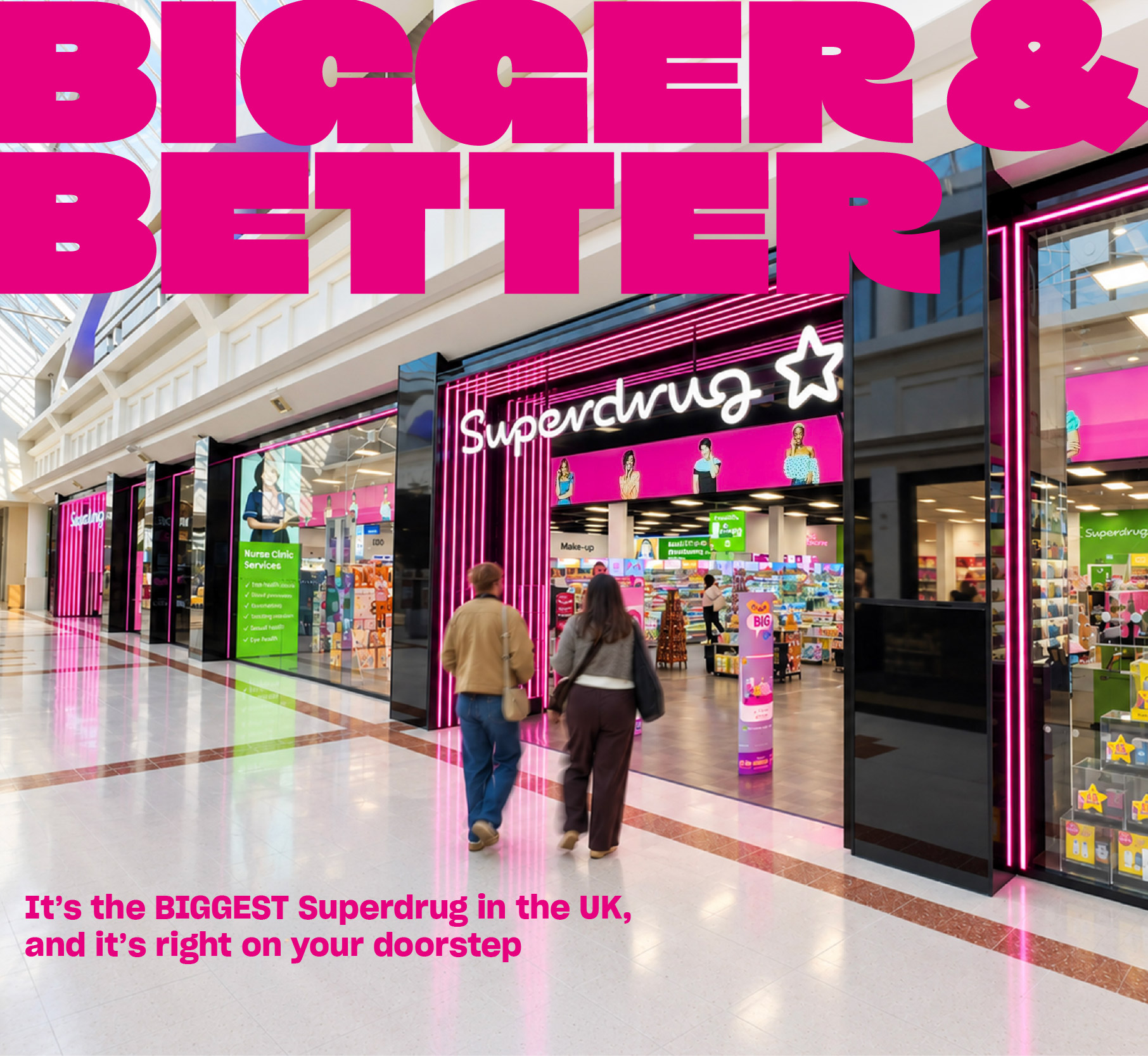 Bigger and better - It's the biggest Superdrug in the UK, and it's right on your doorstep